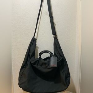 TUMI Black Ballistic Nylon Large Weekender Carry-On Lightweight Crossbody bag